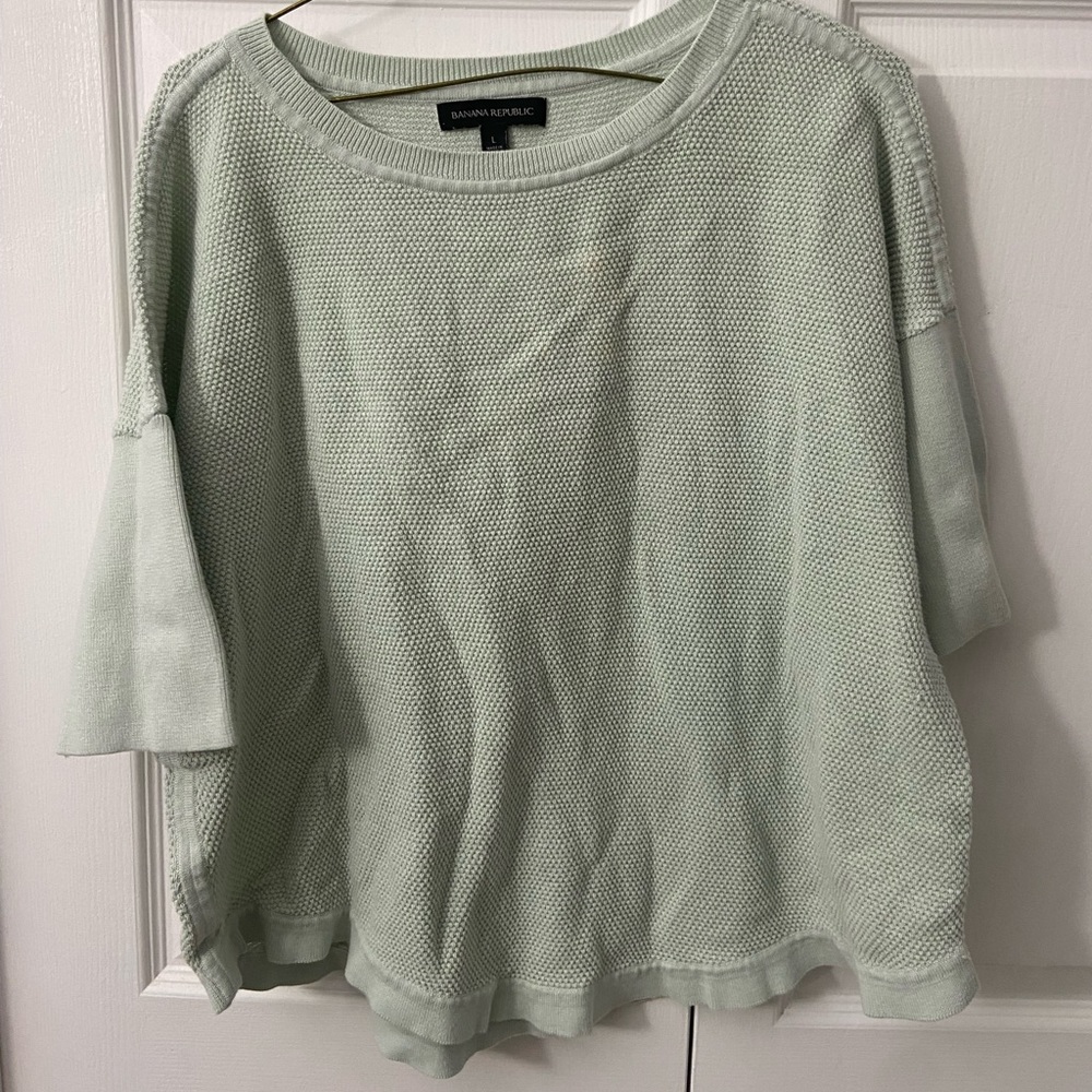 banana republic mint green sweater